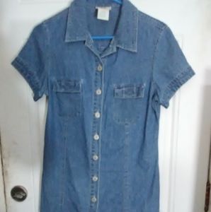 Pre-owned junior girls faded Glory denim jean dres